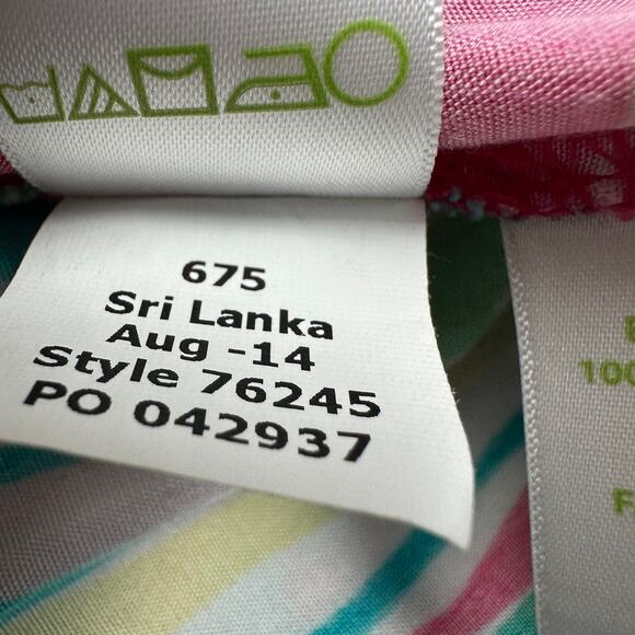 Lilly Pulitzer Pants Womens Medium Pink Cambridge Palazzo Jungle Tumble Resort - Picture 15 of 15